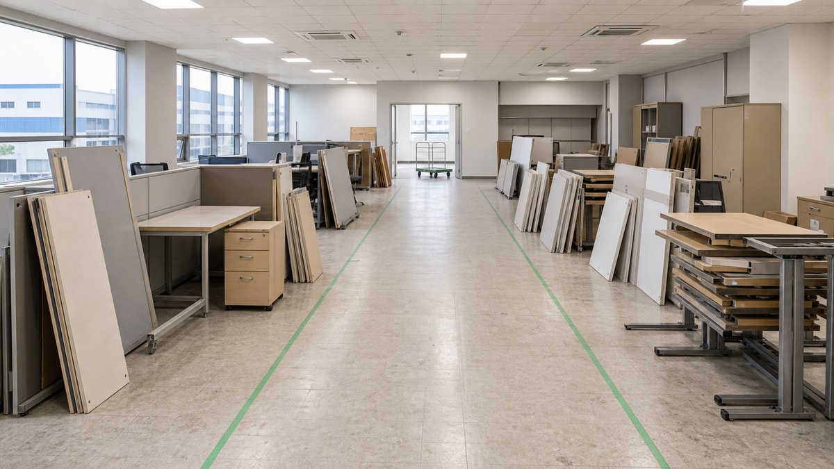 군산 산단 사무실 집기 철거 후기형 기록, 보안 게이트와 차량 동선부터 잡았습니다 대표 이미지