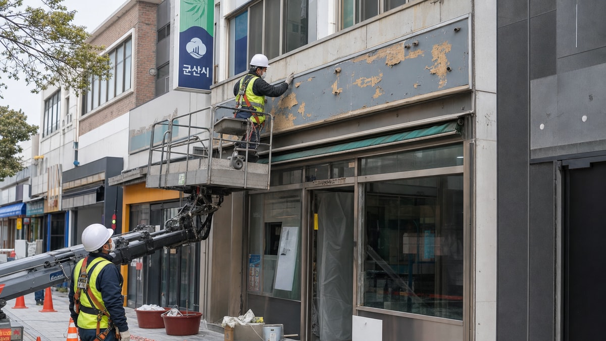 군산 상가 간판·외부 시설물 철거, 안전과 허가부터 확인 대표 이미지